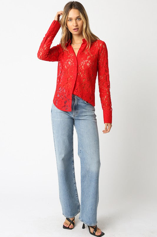 Merry Button Down