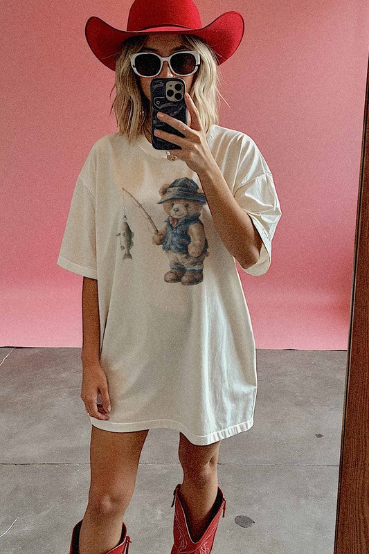 Teddy Bear Gone Fishing Tee