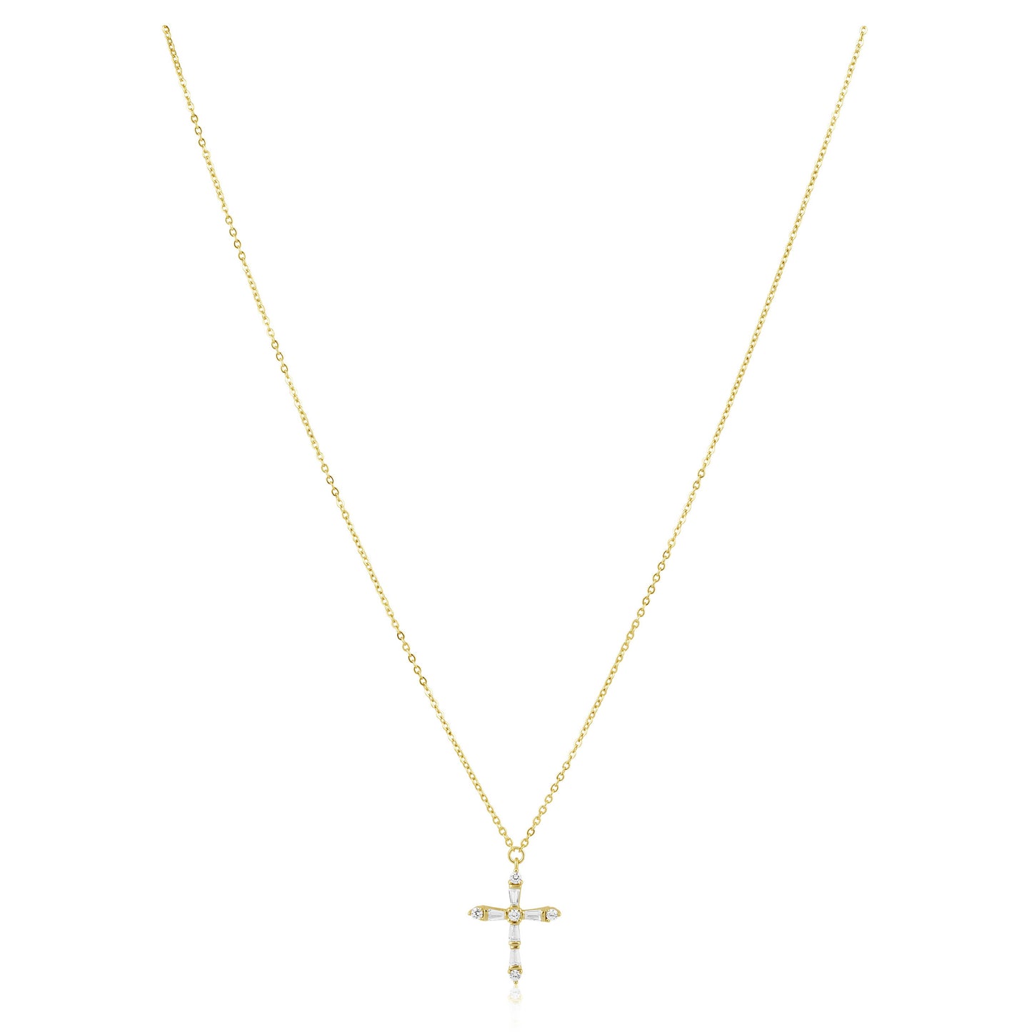 Gabriella CZ Cross Necklace