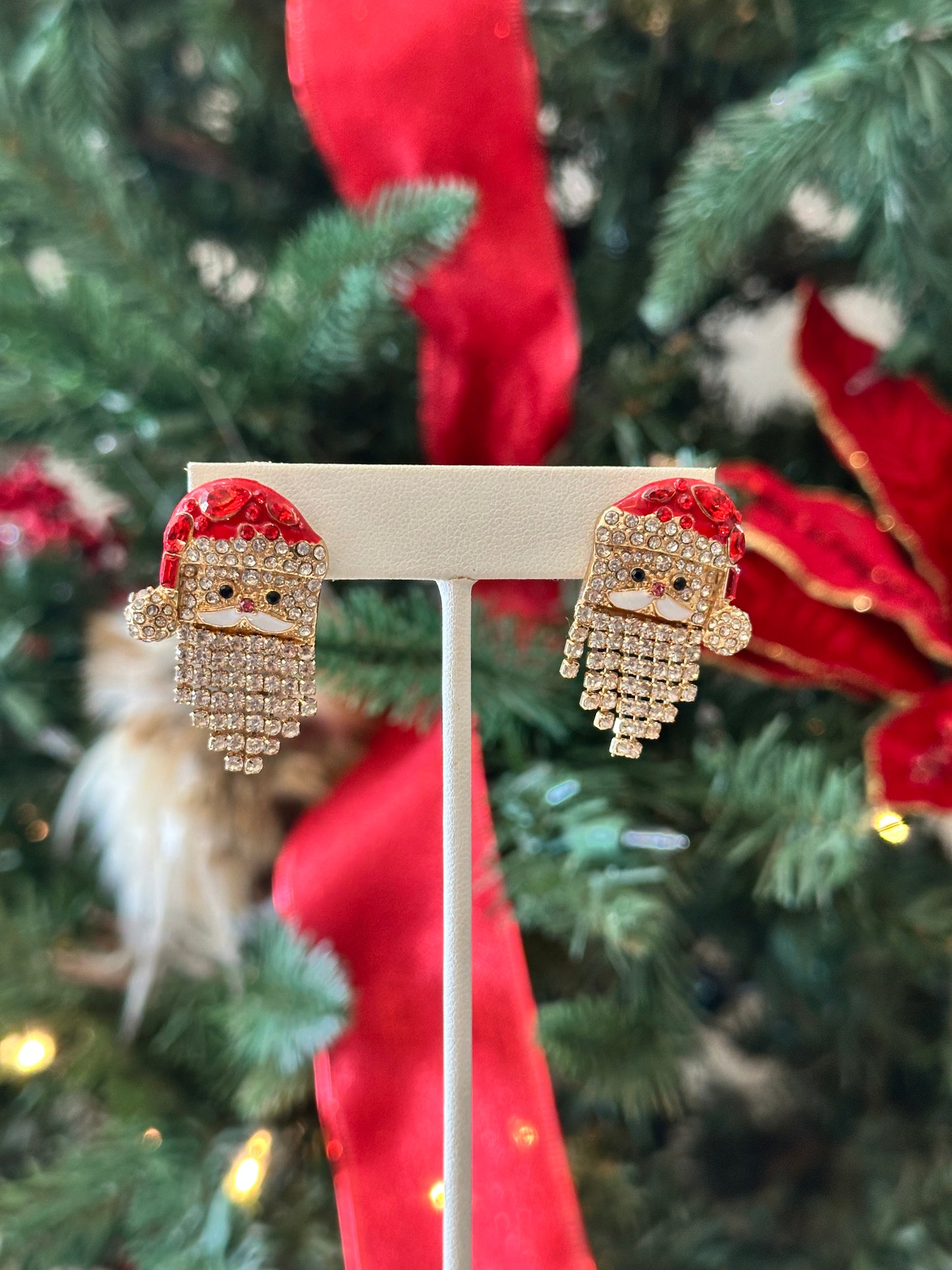 Santa Rhinestone Earrings
