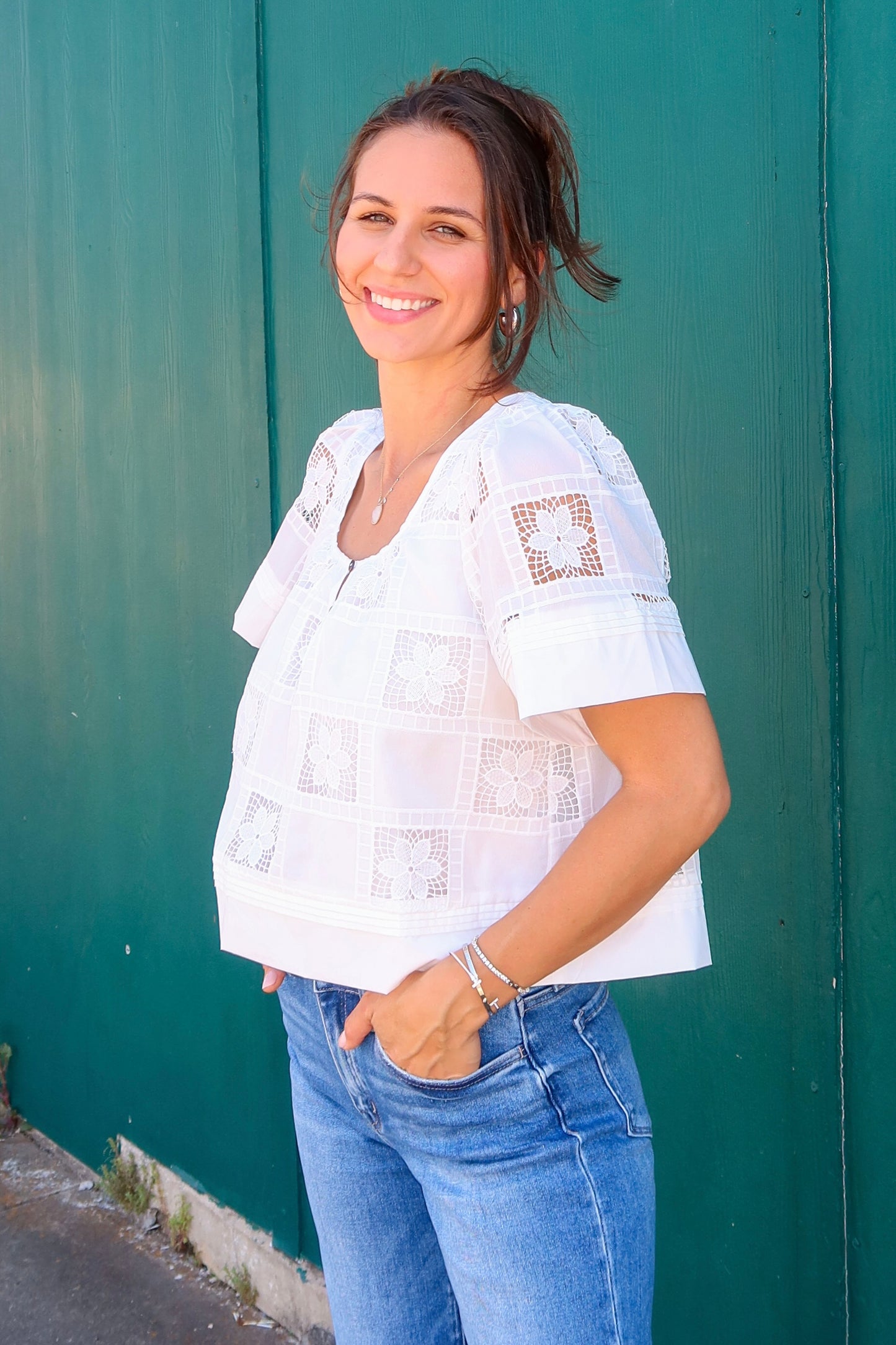 Mist Crop Blouse