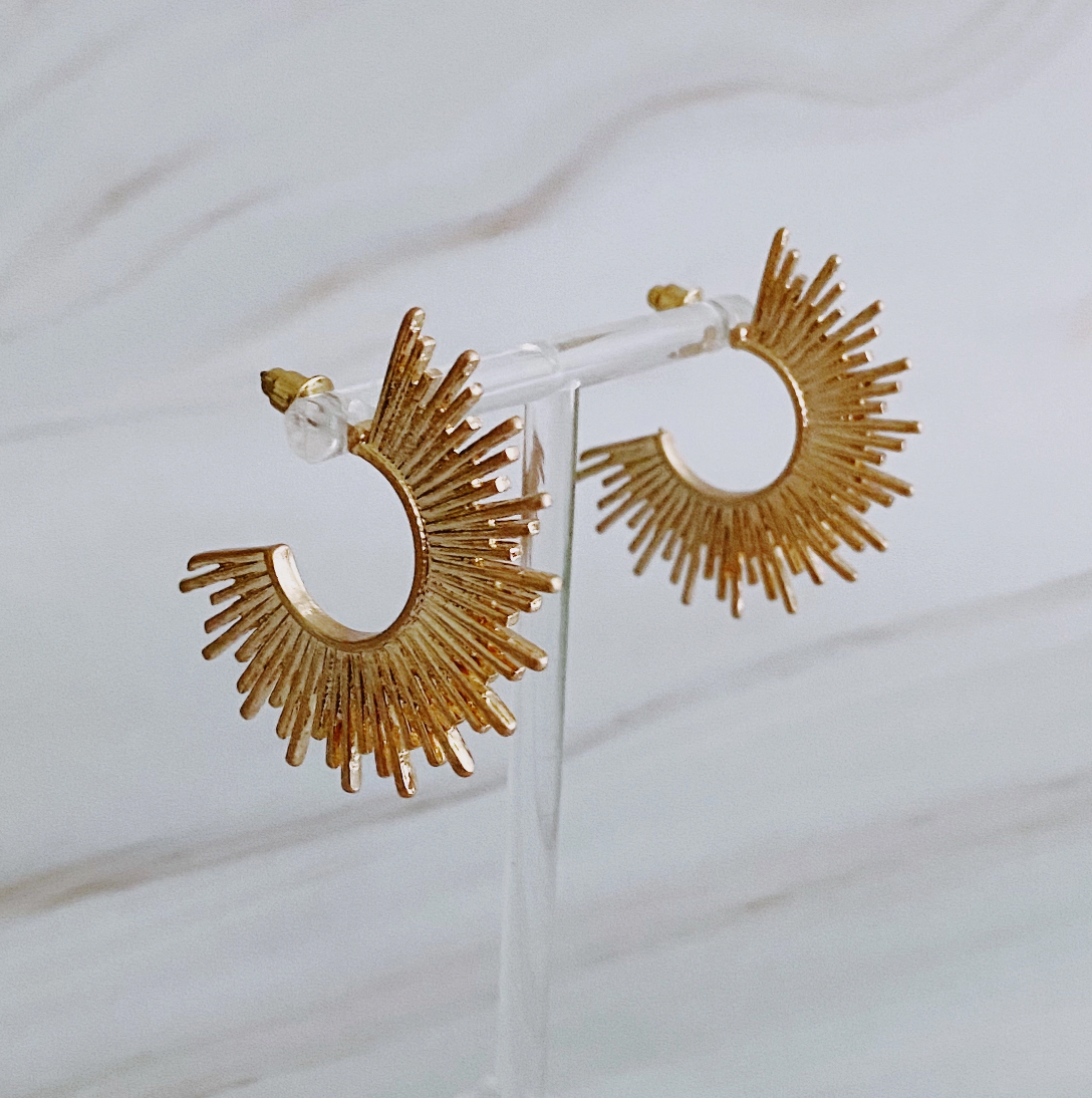 Pharaoh Half Hoop Earrings