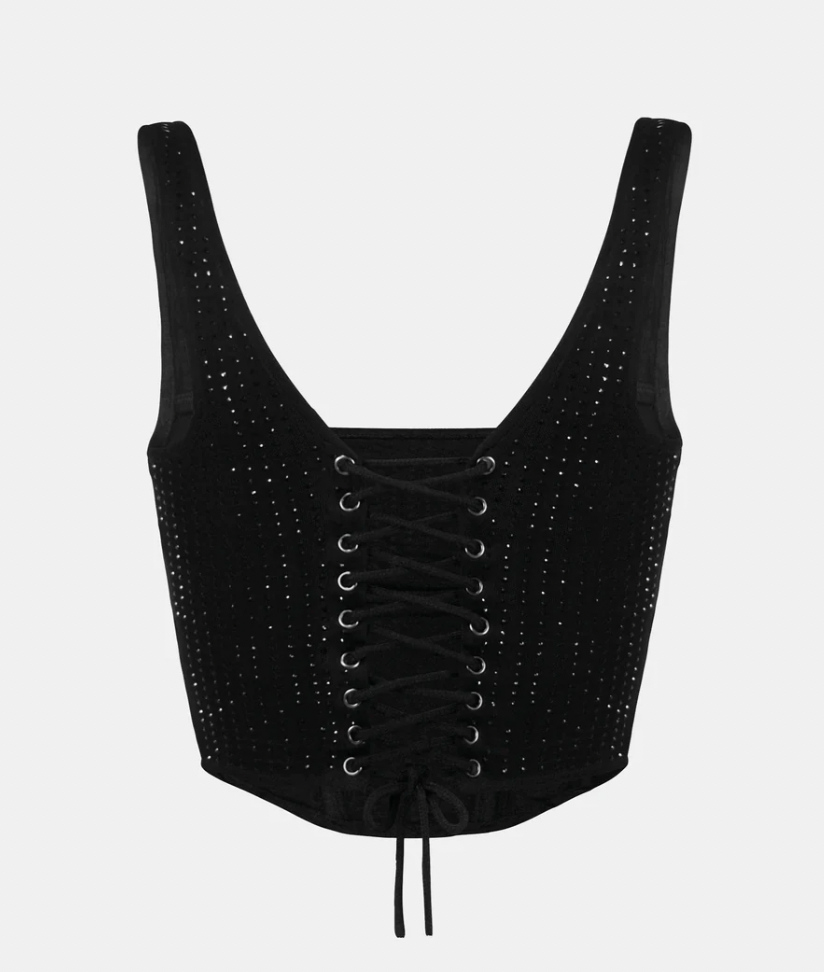 ANDIE Rhinestone Corset Top