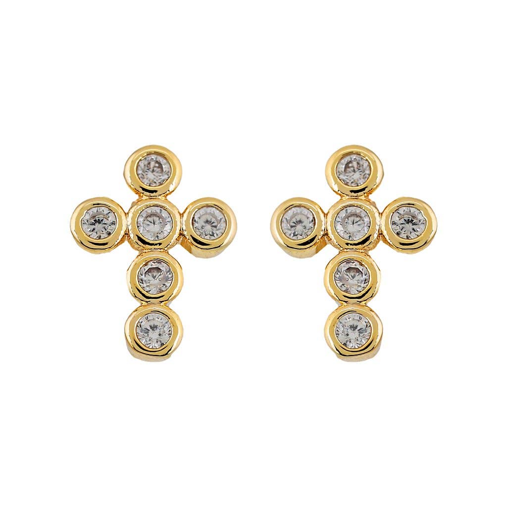 Mimi Mini Cross Earrings