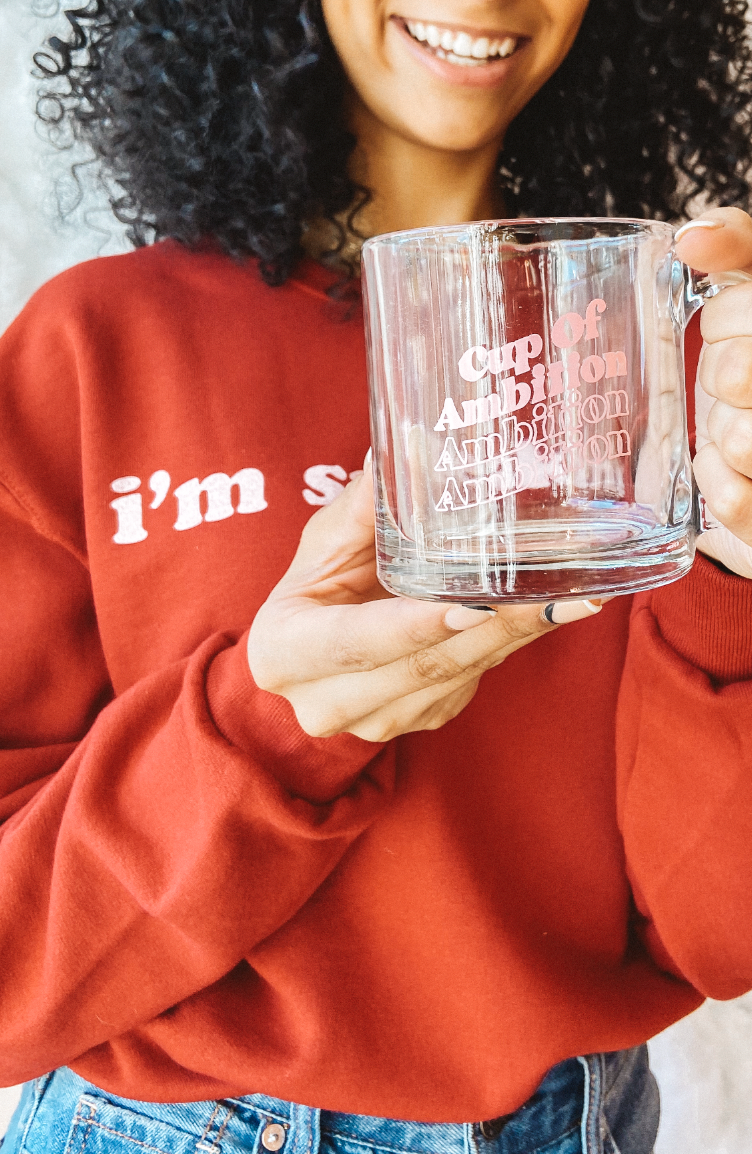 Cup of Ambition Clear Mug