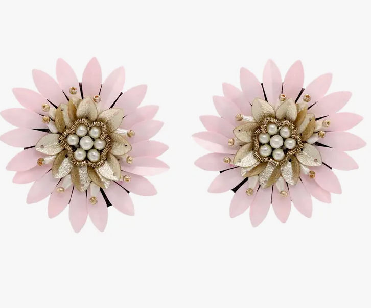 Oceanis Nelumbo Pink Earrings