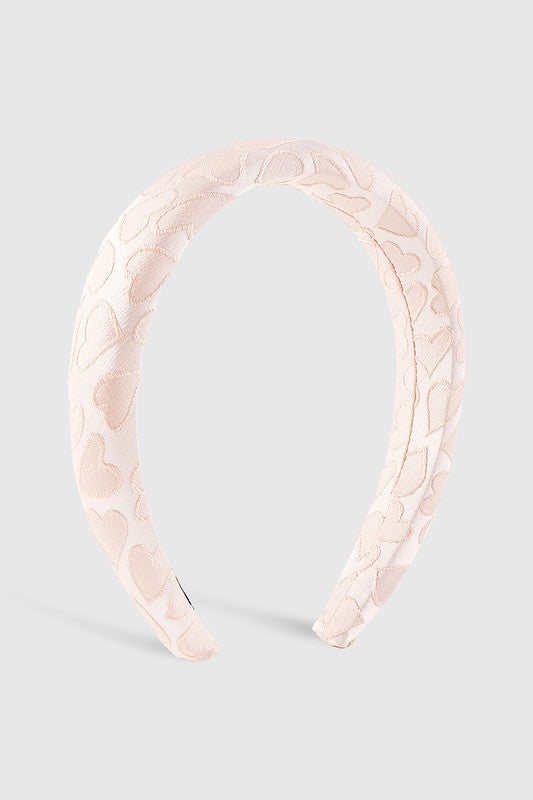 3D Heart Light Padded Headband