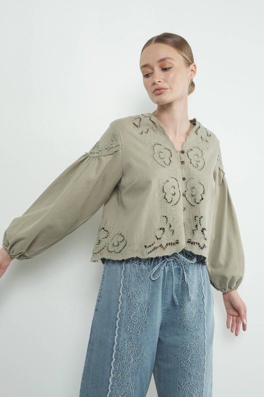 Maeve Denim Blouse