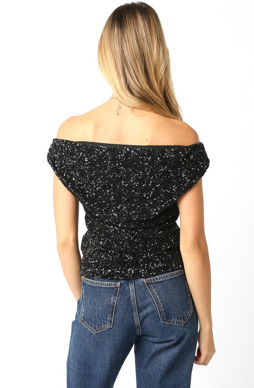 Dasher Sequin Top