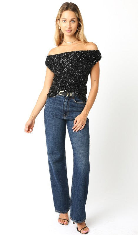 Dasher Sequin Top