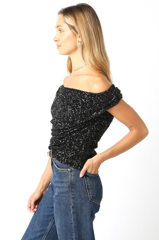 Dasher Sequin Top