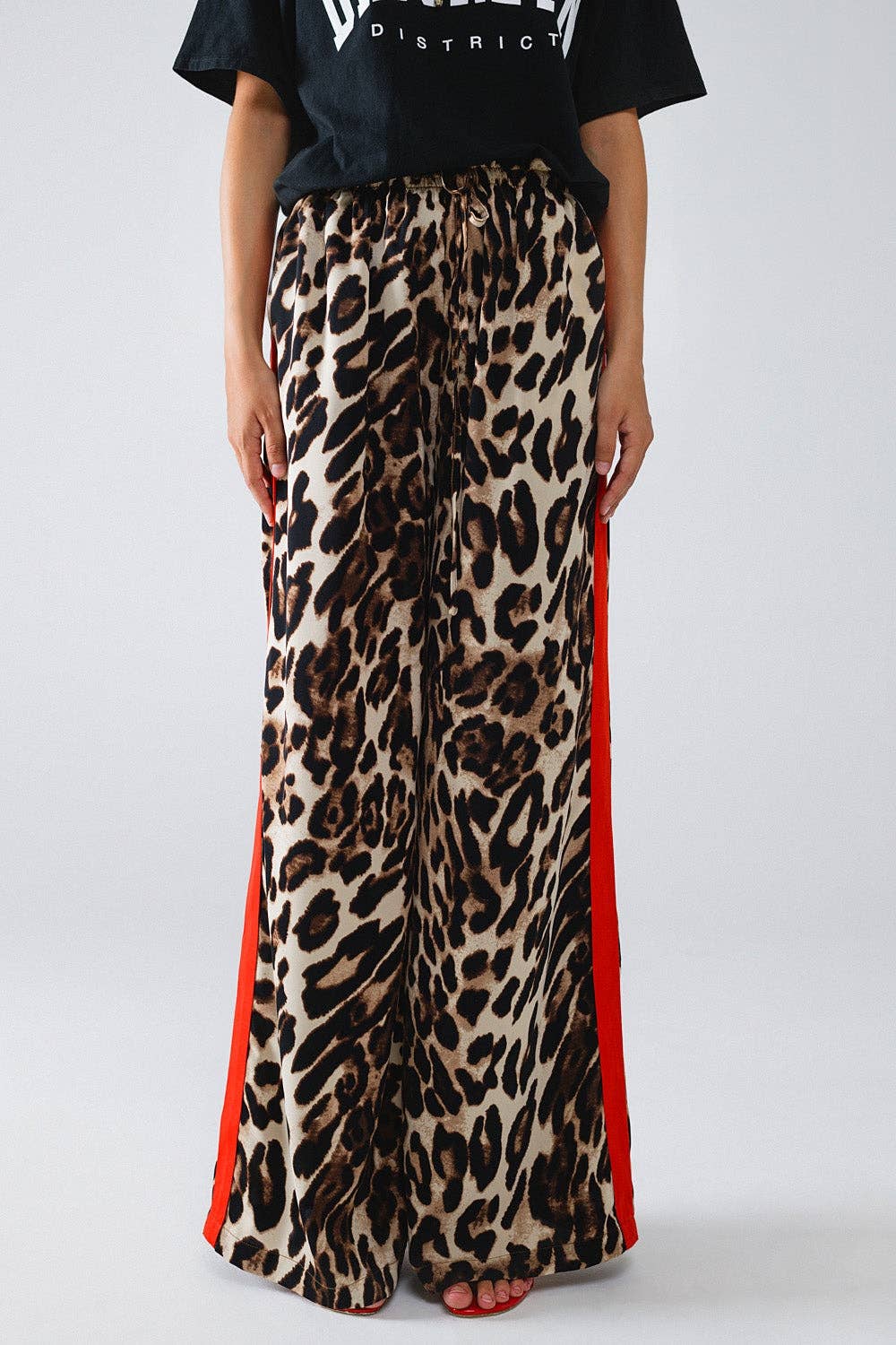 Leopard Straight Oversized Pants