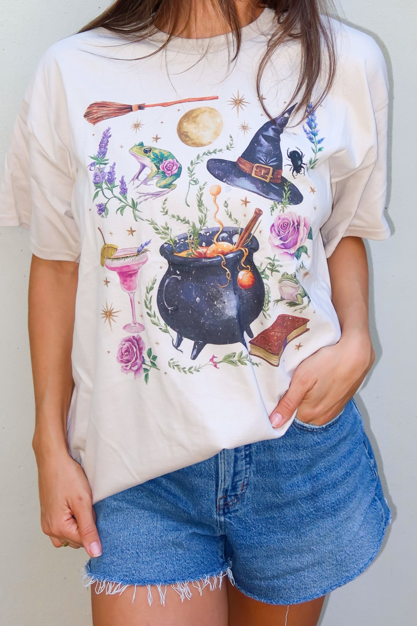 Witchy Vibes Oversized Graphic Tee