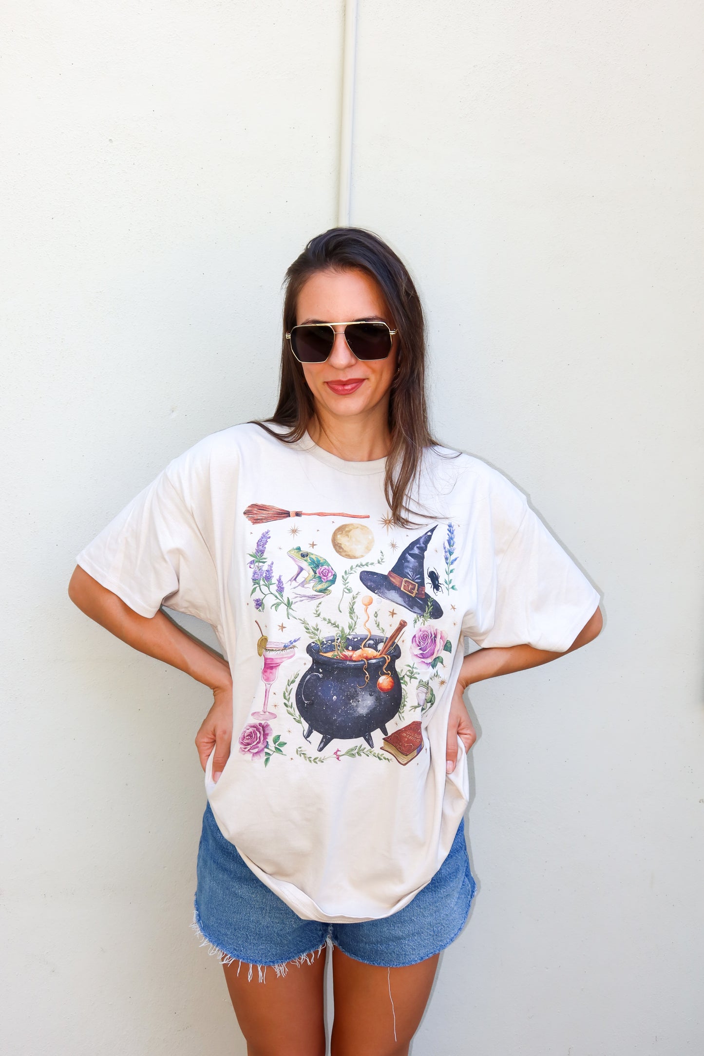 Witchy Vibes Oversized Graphic Tee