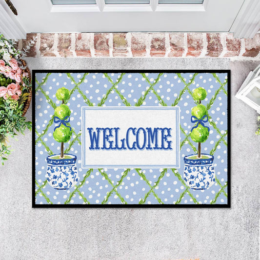 Doormat: Welcome Trees IN STORE PICK UP ONLY