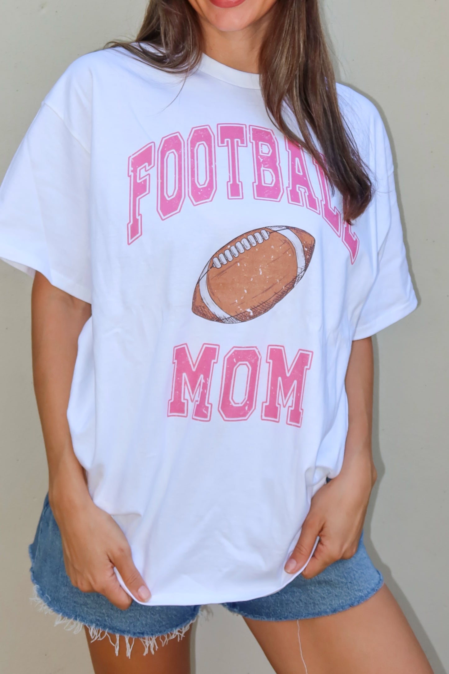 Football Mom Oversized Graphic Tee