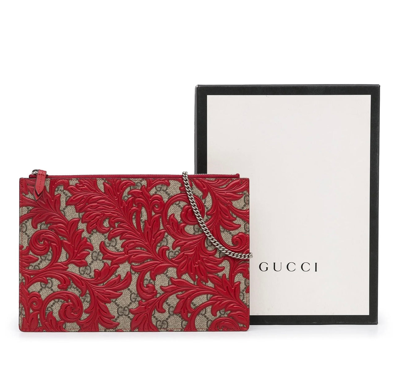 Pre-Owned Gucci Arabesque Chain Pochette
