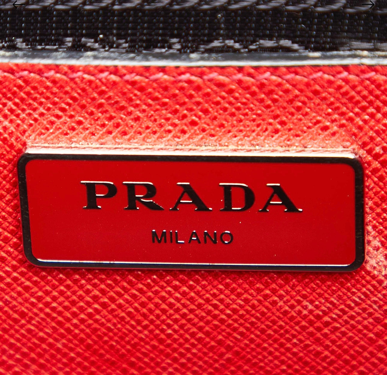 Pre-Owned Prada Soft Saffiano Leather Tote Bag- Red
