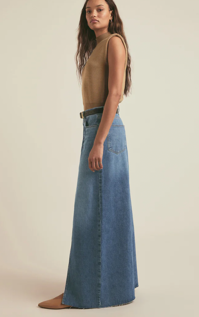 Denim Midi skirt