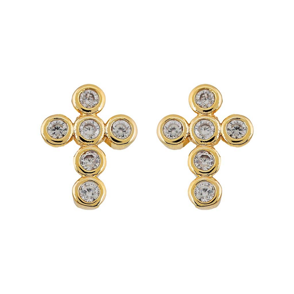 Mimi Mini Cross Earrings