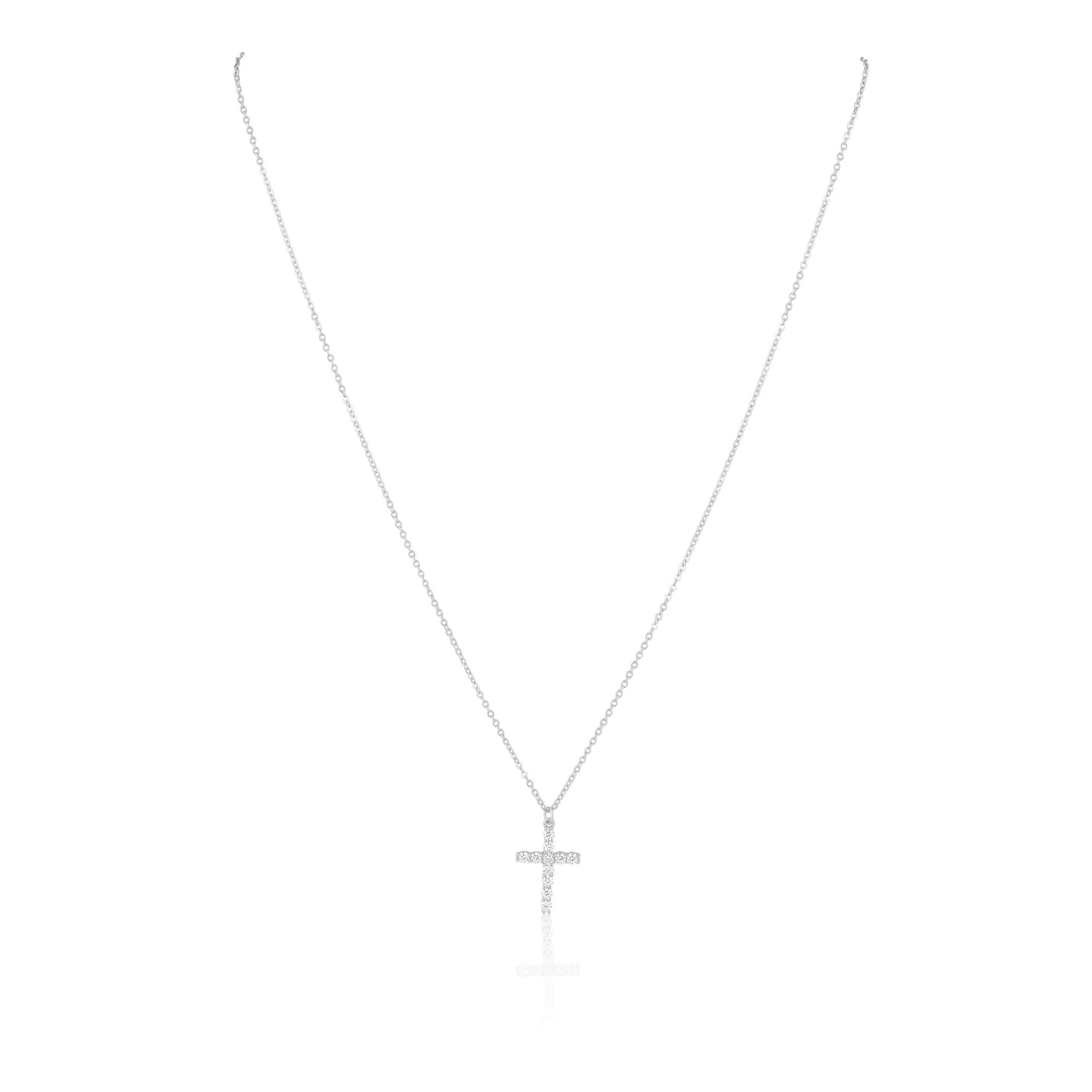 Classic CZ Cross Necklace