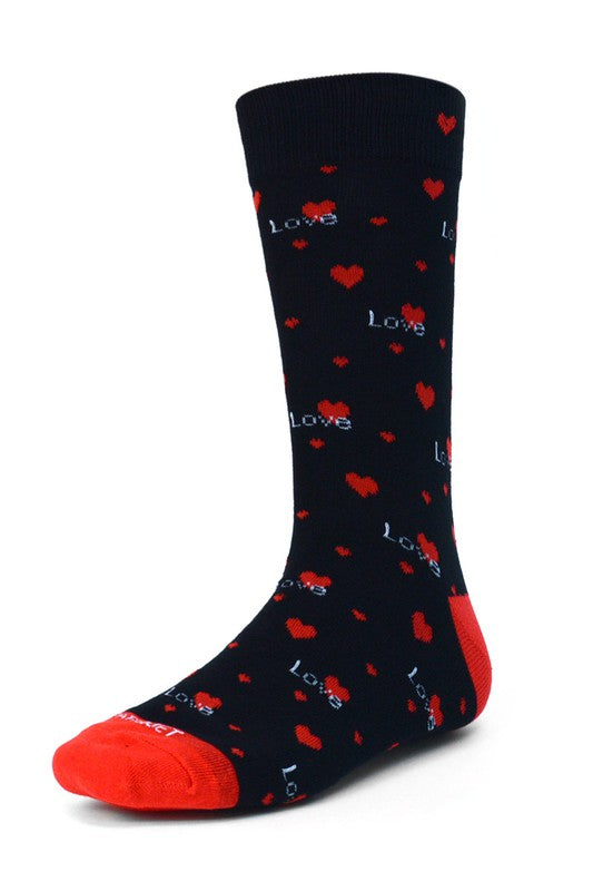 Men's Love Hearts Valentine's Day Novelty Socks