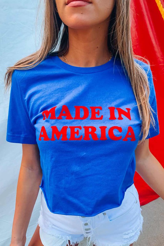 Made In America Crop Tee