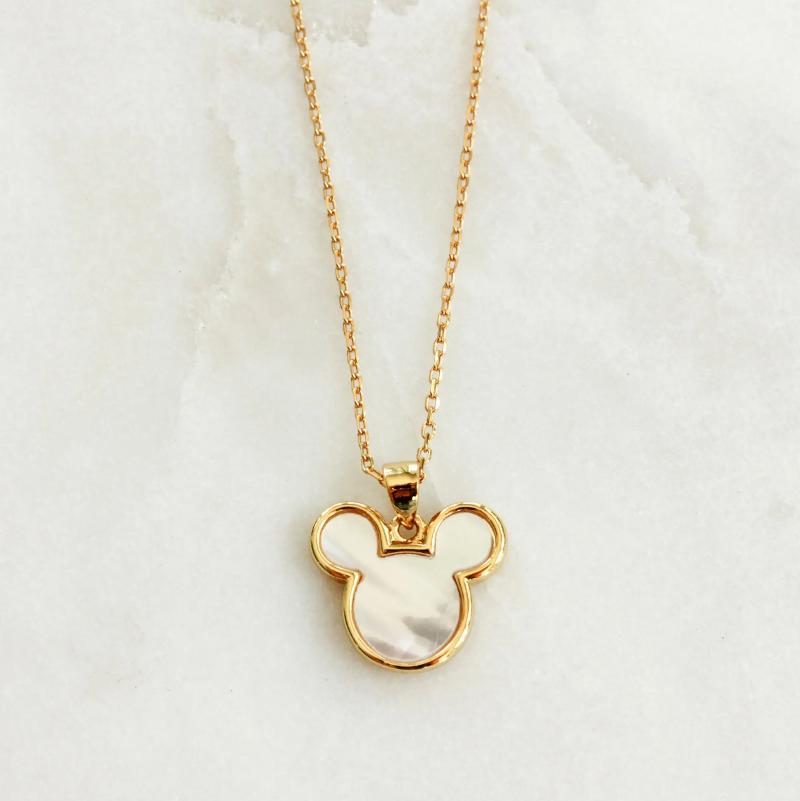 Nacre Charm Mickey Mouse