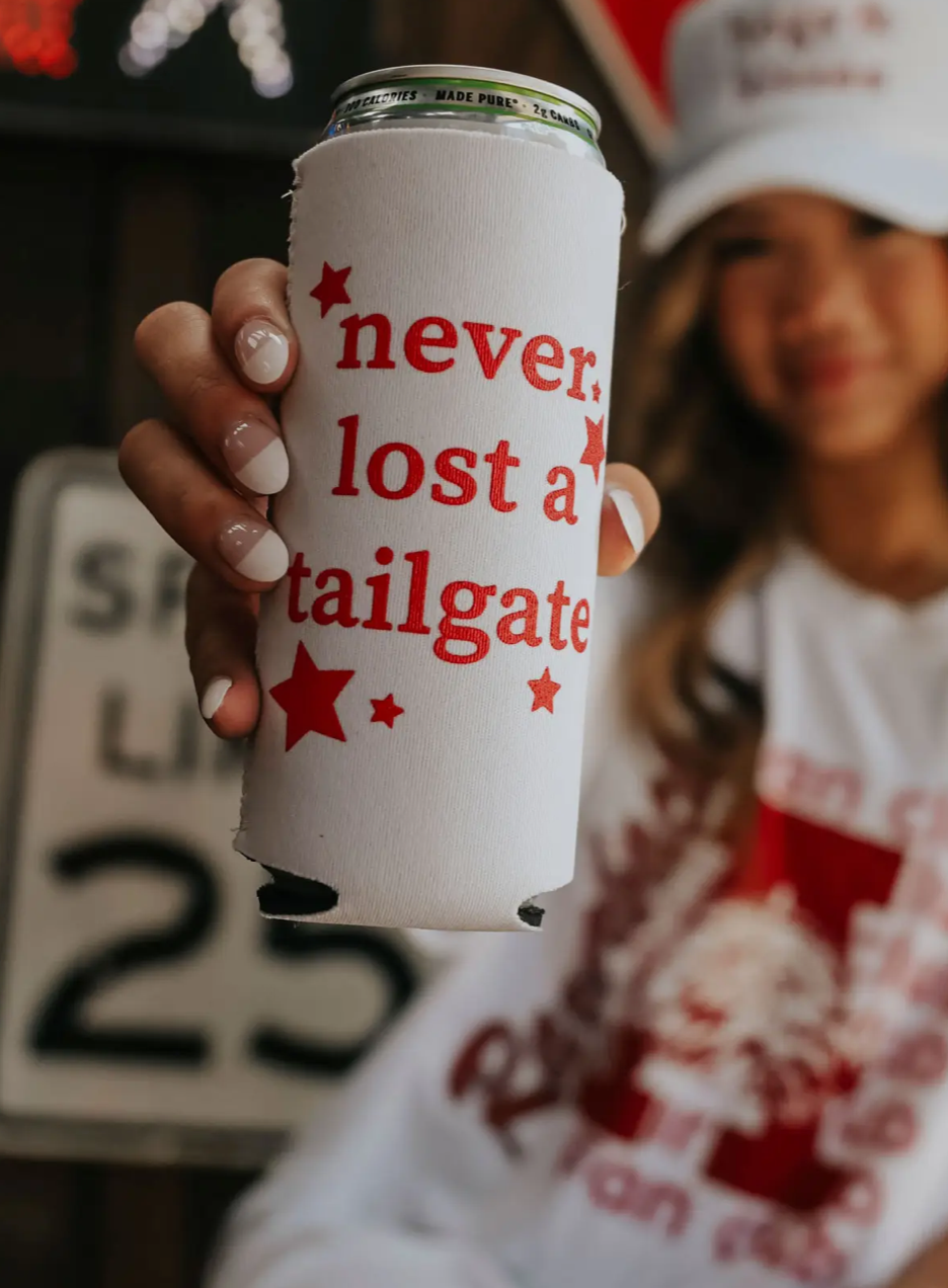 Never Lost a Tailgate Tall Drink Sleeve